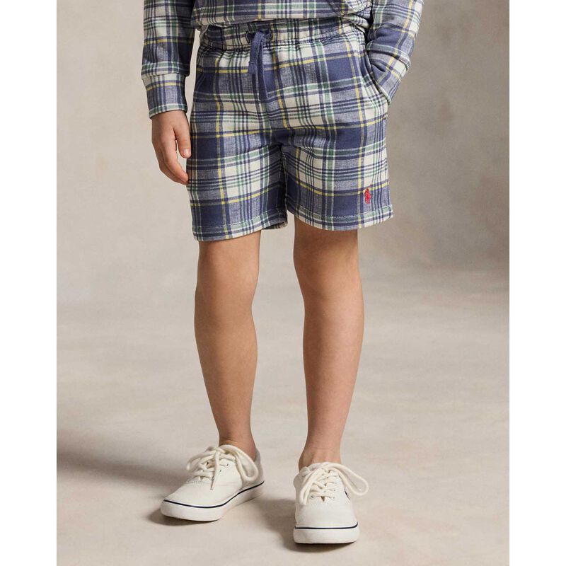 Polo Ralph Lauren Plaid French Terry Short 3-7Y image number 1